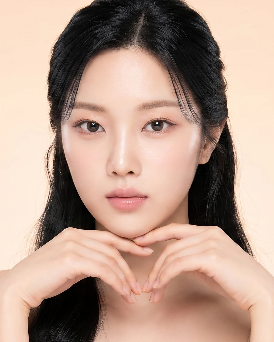 맑은 피부결의 여성 컨셉 이미지