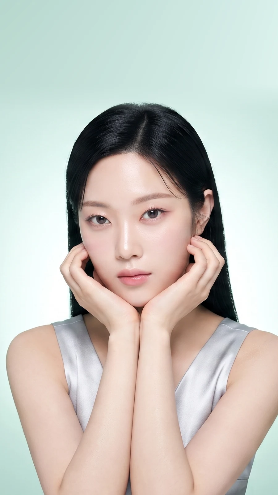 맑은 피부결의 여성 컨셉 이미지
